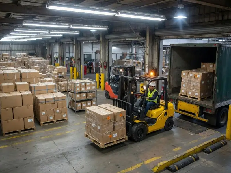 Coordinación de carga de importación y exportación con puertos